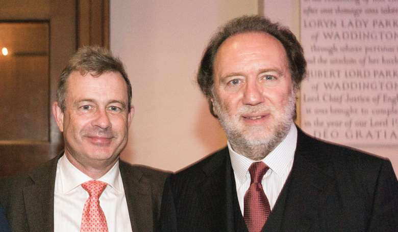 Riccardo Chailly (right) with Gramophone's Editor-in-Chief James Jolly