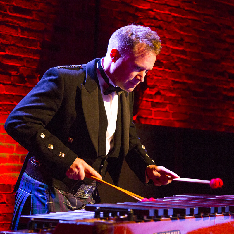 Colin Currie, demonstrating why he was named Instrumentalist of the Year