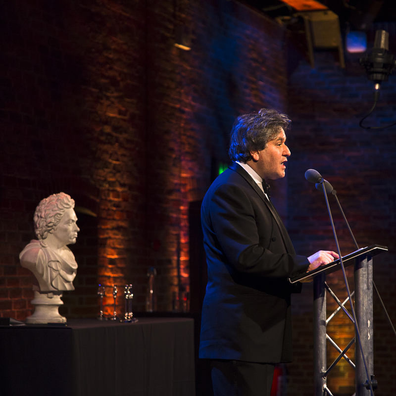 Antonio Pappano - observed intently by Beethoven - spoke movingly about the importance of music education...