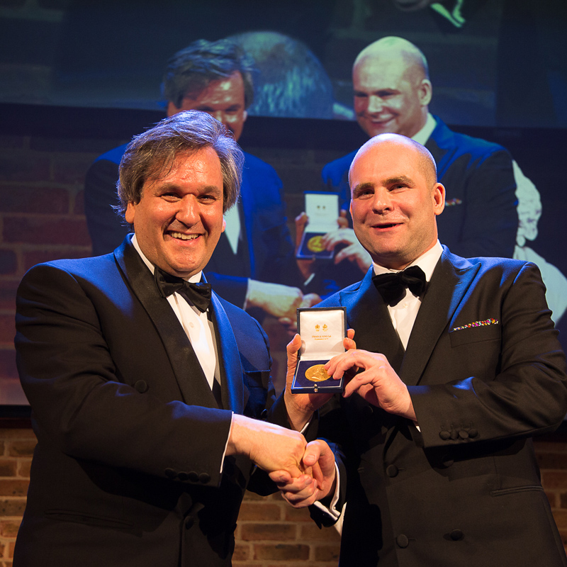...and was awarded the 100th RPS Gold Medal, the society's highest honour, by RPS Chairman John Gilhooly