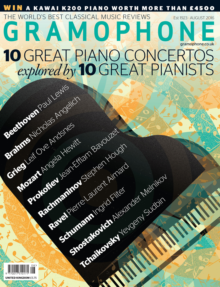 Welcome to the August issue of Gramophone! Here you will find a brief overview of the many features and reviews we have lined up for you this month