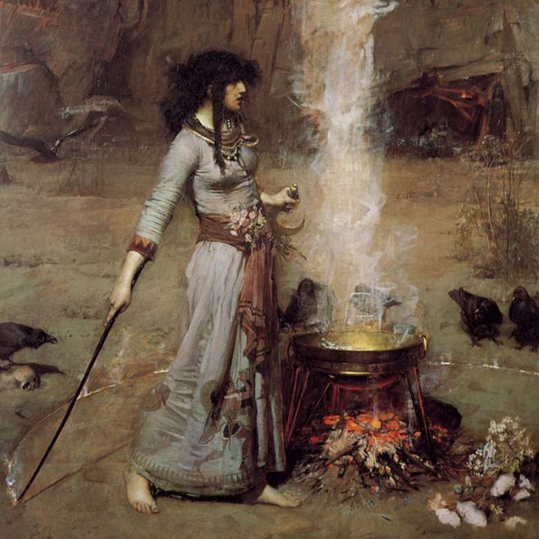 'Magic Circle' by John William Waterhouse (1886)