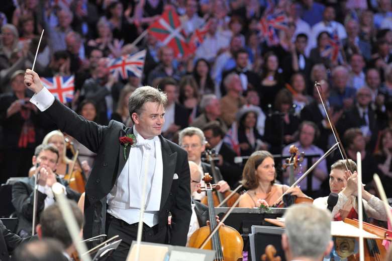 Edward Gardner at the Last Night of the Proms (photo by Chris Christodoulou)