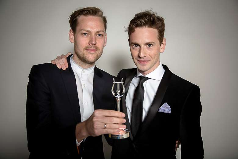 Robert Ames (left) and Hugh Brunt (right) won the RPS Ensemble Award in 2015. Photo by Simon Jay Price