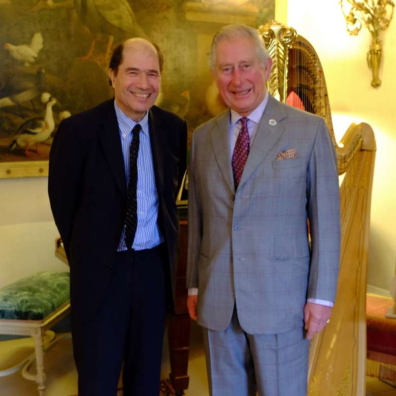 HRH Prince of Wales with Private Passions host, Michael Berkeley (photo: Clarence House)