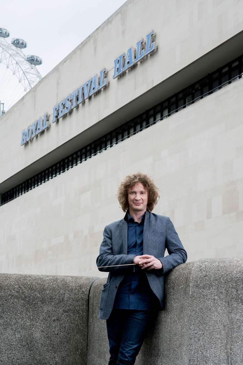 Santtu-Matias Rouvali outside Southbank Centre (photo: Camilla Greenwell)_