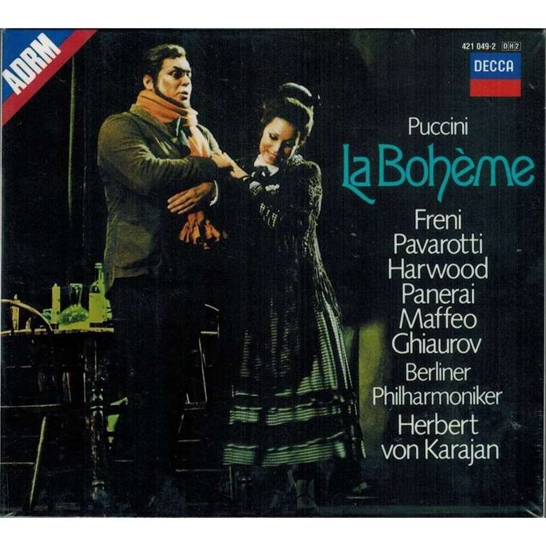 Karajan's Decca recording of Puccini's La bohème, with Freni and Pavarotti - perhaps her best-known release