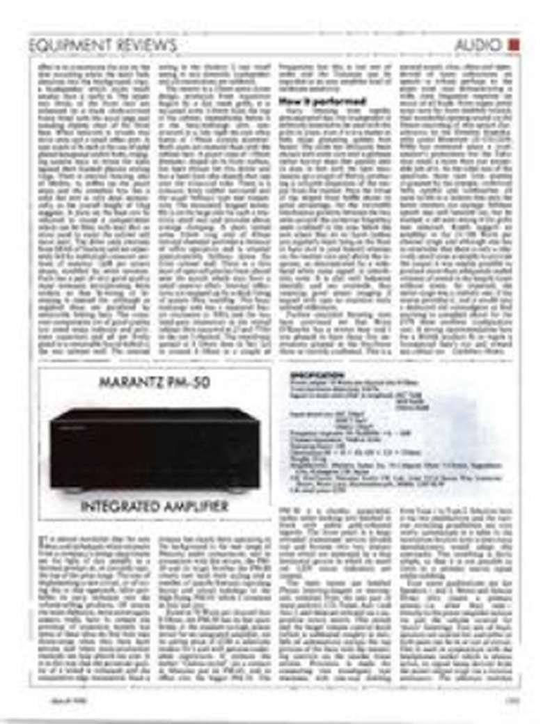 Marantx PM-50 Integrated Amplifier