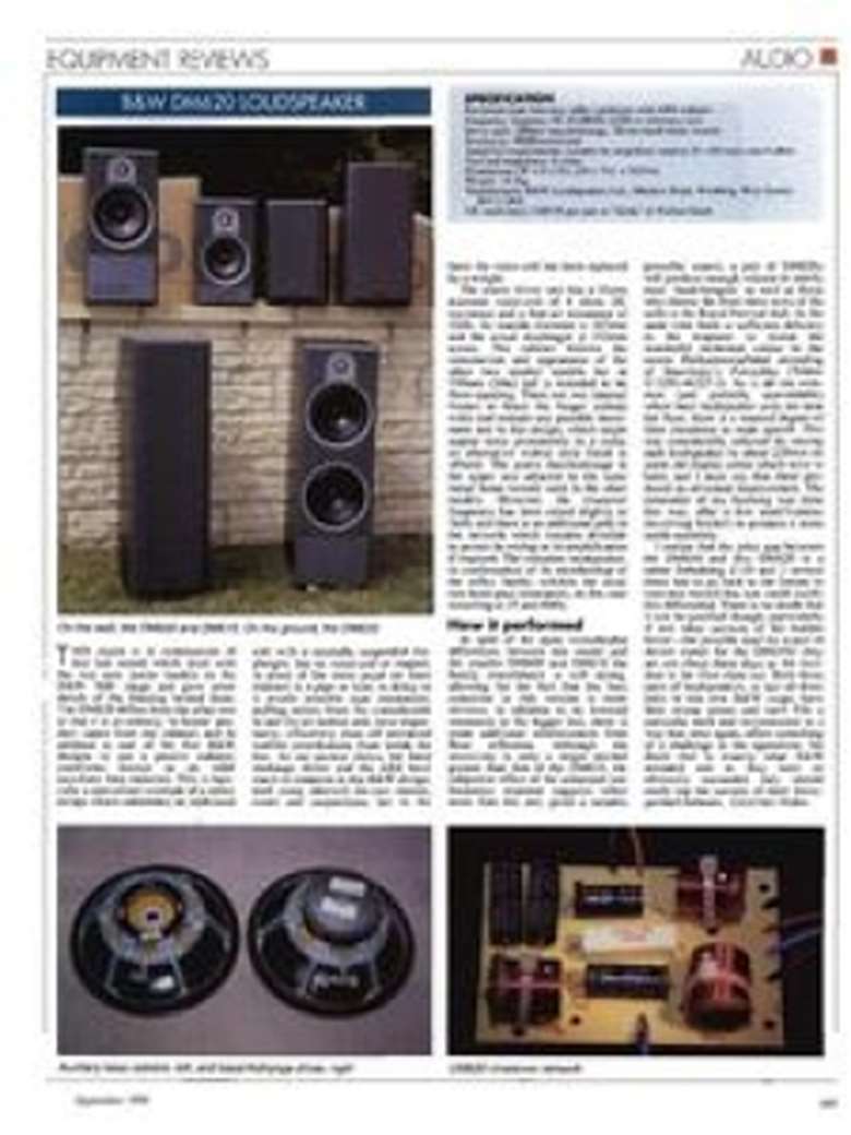 Review: B&W DM620 Speaker