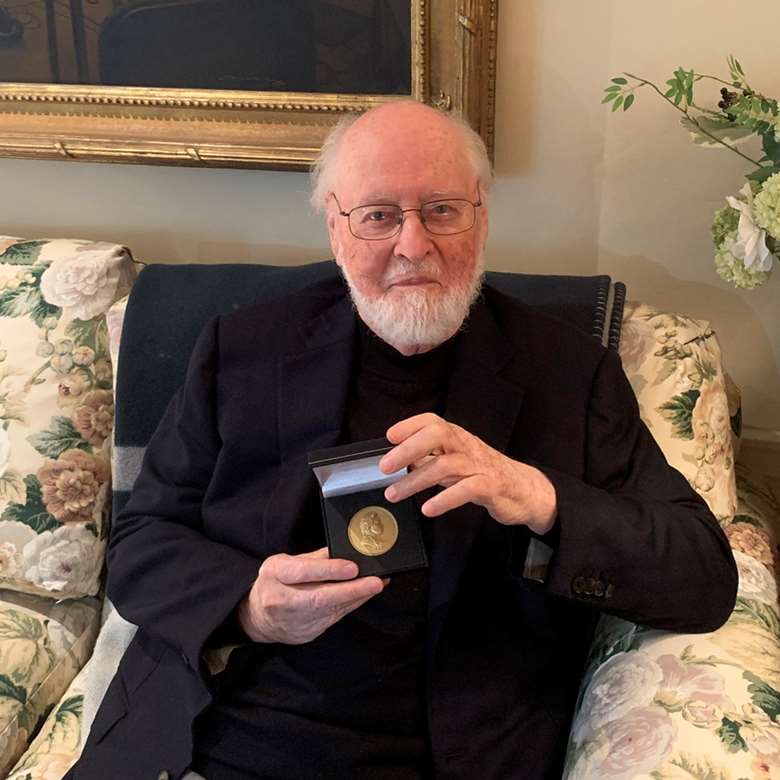 Composer John Williams received the prestigious RPS Gold Medal