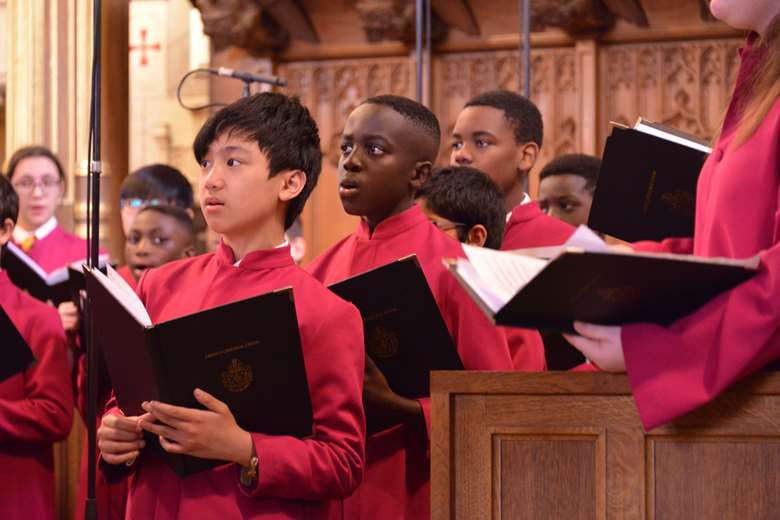 Singers at Leeds Cathedral