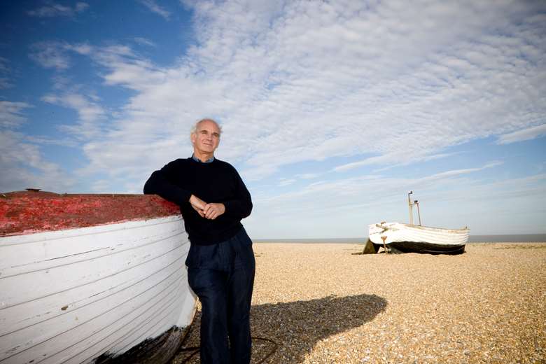 Steuart Bedford on Aldeburgh Beach (photo: Paul Mitchell)