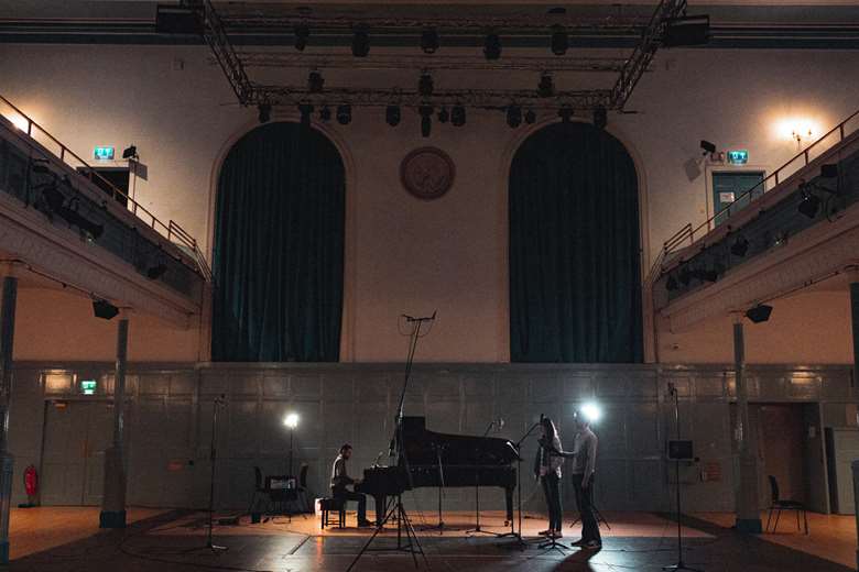 Making sense of lockdown: recording sessions for the Isolation Songbook (photo: Calum McMillan)
