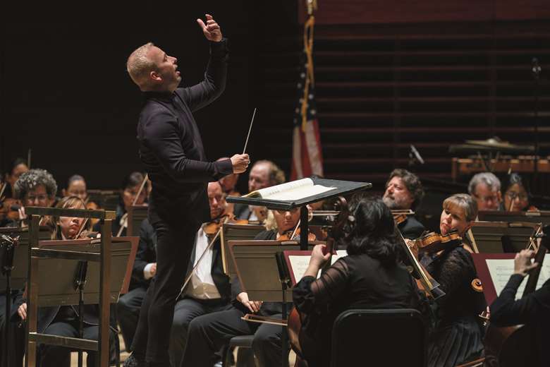Yannick Nézet-Séguin conducting The Philadelphia Orchestra (photo: Jessica Griffin)
