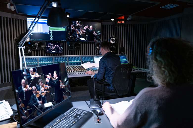 The DCH's studio in Berlin's Philharmonie (Photo: Stefan Hoederath)