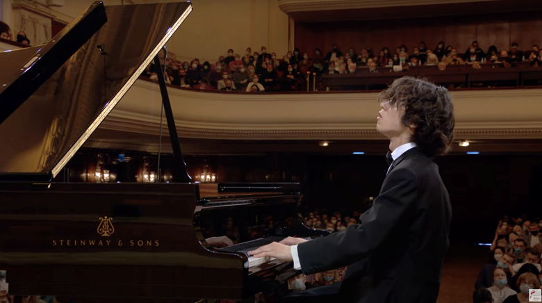 Hayato Sumino in the second round  of the 18th Chopin Competition, Warsaw)