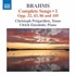 Johannes Brahms Complete Songs 1 Opp. 32, 43, 86, 105 Christoph Prégardien (Tenor), Ulrich Eisenlohr (Piano)