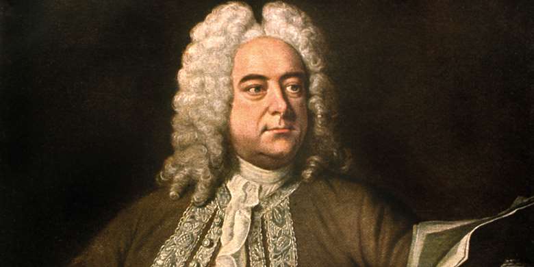 Painting of George Frideric Handel from c1748-49 by Thomas Hudson (1701-79), showing the composer holding sheets of music from Messiah (photography: Lebrecht Music Arts/Bridgeman Images)