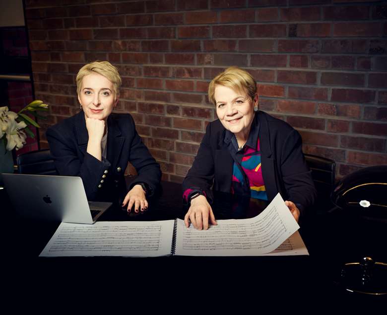 Ewa Bogusz-Moore, NOSPR General and Programme Director, and Marin Alsop (Photo: Jacek Poremba)