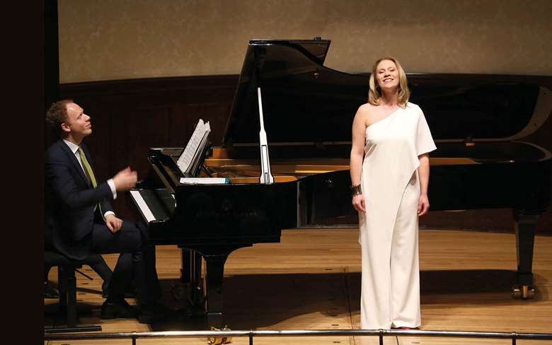 An enviable mutuality: Carolyn Sampson and Joseph Middleton in recital (photography: Wigmore Hall)