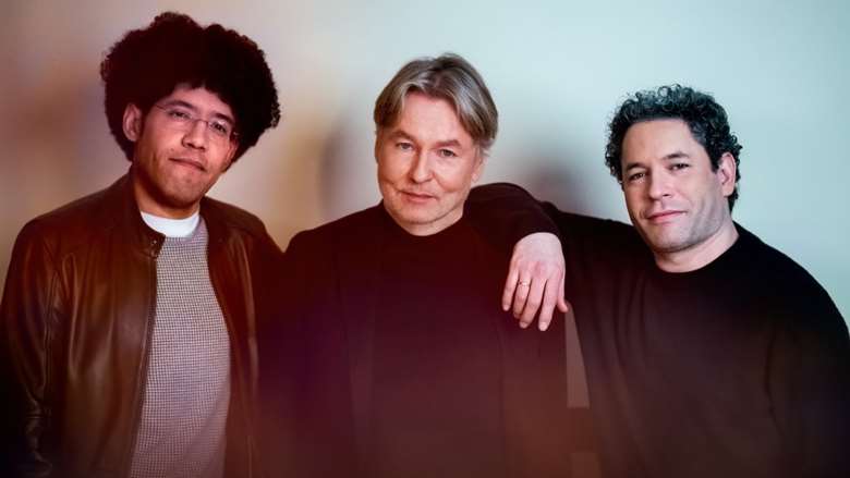 Rafael Payare, Esa-Pekka Salonen and Gustavo Dudamel, the trio spearheading the Festival [Photo: California Festival