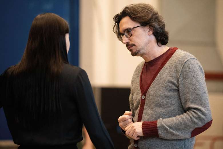 Director Damiano Michieletto in rehearsals for Carmen (photo: Camilla Greenwell)