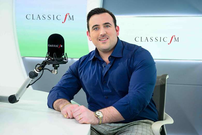 Freddie De Tommaso pictured at Classic FM