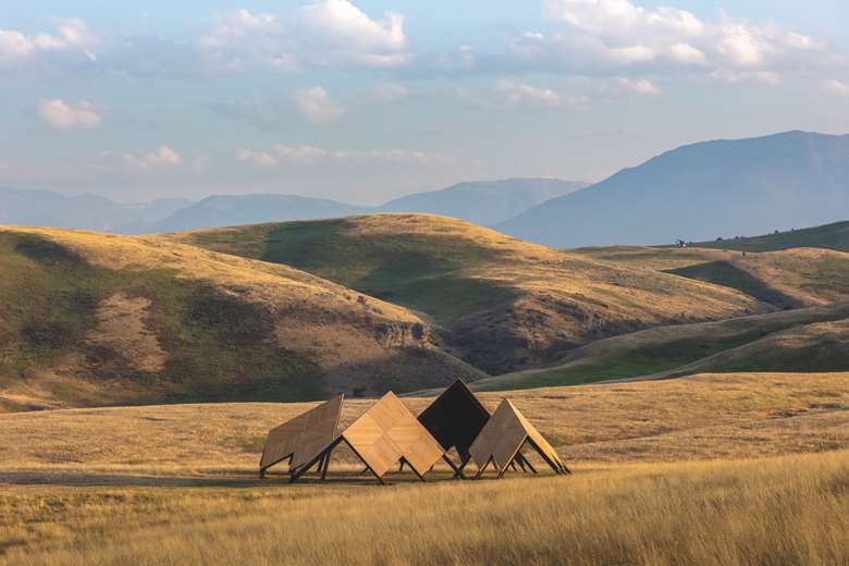 Tippet Rise, an arts center with huge sculpures and inspiring views in central Montana, hosts a series of concerts over five consecutive late-summer weekends
