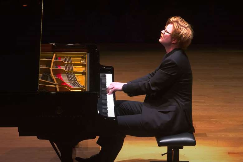 Carter Johnson at the Cliburn Competition
