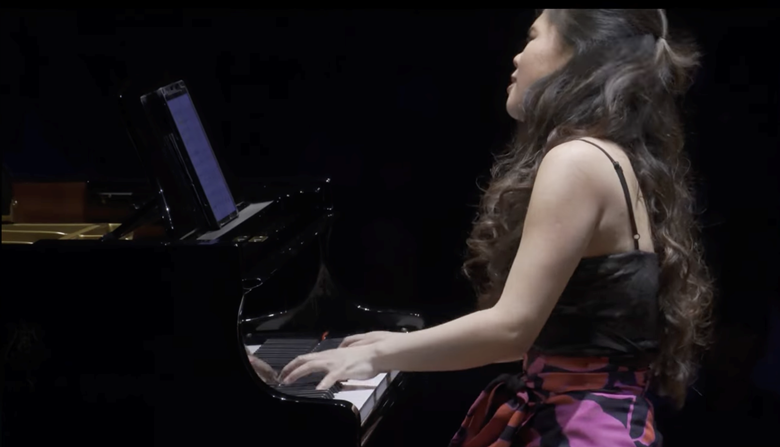 Yanjun Chen play's Montero's Rachtime at this year's competition