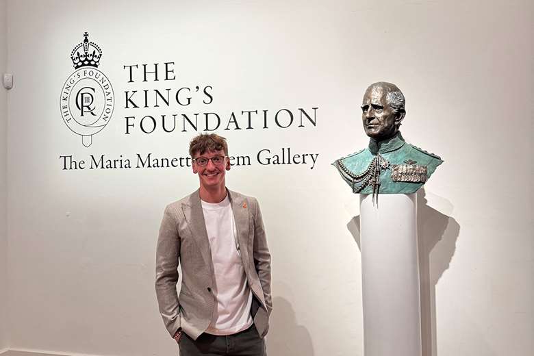 King’s Foundation’s 35 under 35 member, Jack Pepper, at the Garrison Chapel, London